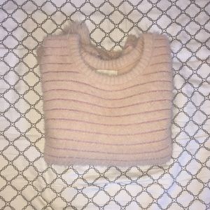 Pink super fluffy oversized UO sweater